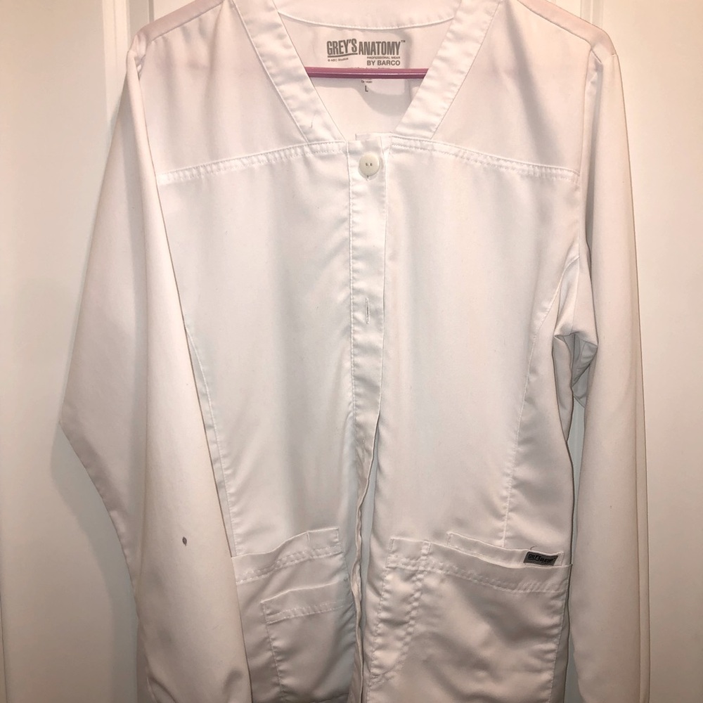 Grey's Anatomy Women's Button Front Scrub Jacket